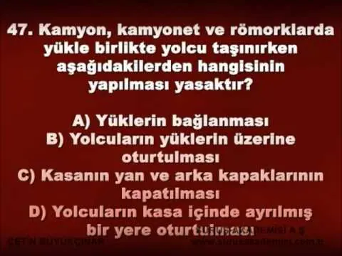 25 Trafik arızalı aracın yansıtıcı ile belirtilmesi