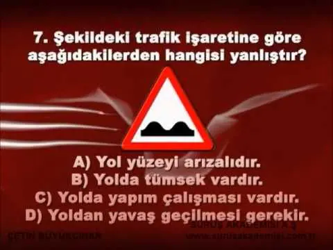27 Trafik soru çözüm