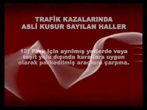 ASLİ KUSURLAR sürüş akademisi a.ş çetin büyükçınar