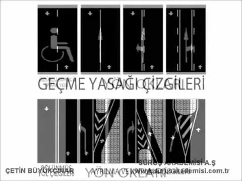 4 Trafik yol çizgileri